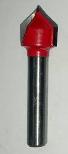 ALPHABET "V" Type Slotting Cutter Trimmer Bit 0934T Shank 6.35 MM. Cutting Size 12.5MM X 12.5MM Rotary Bit Set