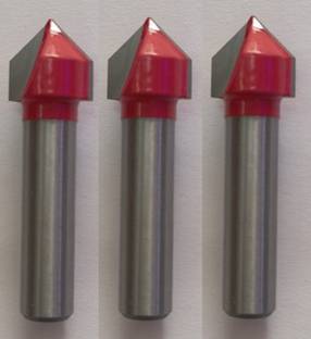 LIEUTENENT V TYPE SLOTTING CUTTER ROUTER BIT 934 CUTTING SIZE 12.7MM X 12.7MM Rotary Bit Set
