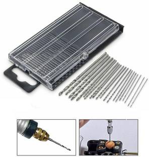 AS TOOL CENTER Micro Small 20pcs Drill Bit Model Craft Twist Rotary Bit Set