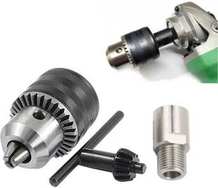 SHMART HEAVY DUTY DRILL CHUCK 13MM WITH CONVERTER ADOPTER WITH CONVERTER NUT ADAPTOR KEY SET FEMALE 1/2'' 20UNF 13MM Rotary Bit Set