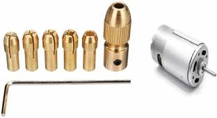 AUTO BOTIX RS-555 Motor with 5 pieces Hand Drill Chuck Collet (0.5mm to 3.0mm) Rotary Bit Set