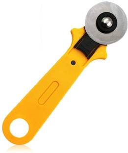 DEZIINE 28 mm Rotary Cutter Easy Fabric Cutting Scrapbooking Comfortable Rotary Fabric Cutter
