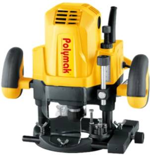 Polymak PM12ER 12mm Router - 1500w, Collet Capacity-8mm / 12mm, 23000 rpm, 5.5kgs. Rotary Tool