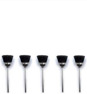 NOWZIZ Stiff Nylon Bristle Cup End Brush 5 Pcs For Polishing/Buffing/Cleaning Rotary Tool