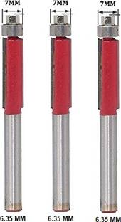 Tequila SHANK(6.35) ( Dia.7 MM) FLUSH TRIM Wood Router -Bits. Rotary Tool