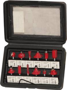 Digital Craft 12pcs 8mm Router Bit Set Trimming Straight Milling Cutter Wood Bits Tungsten Carbide Cutting Woodworking Trimming Rotary Tool