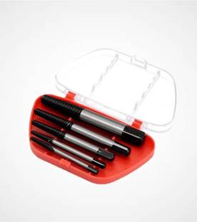 Kiesh SE018 5 Pcs Damaged Broken Screws Extractor Removal Tool Set Damaged Bolts Screws Drill Bits Screw Drivers Screwdriver Bit Set