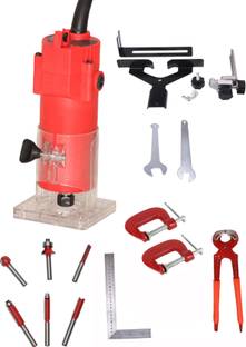 Digital Craft 30000 RPM Woodworking Electric Trimmer Machine,3 Utility Tools,6Pc Router Bits Rotary Tool