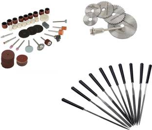 Digital Craft 105Pc Rotary Tools Set,6Pc Circular Saw Blade,10Pc 4x160 Needle File Set, 105Pc Rotary Tools Set,6Pc Circular Saw Blade,10Pc 4x160 Needle File Set, Rotary Tool