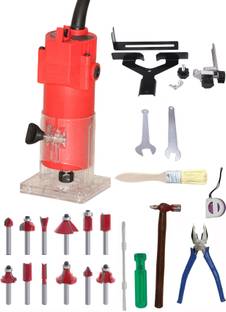Digital Craft 30000 RPM Woodworking Electric Trimmer Machine,12Pc Router Bits Set,4 Utility Tools Rotary Tool