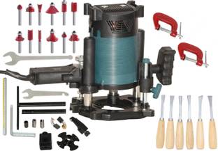 Digital Craft Multi-function Carving, Trimming, Slotting Machine, Tools Electric ER12 Router Machine,6Pc Wood Carving Set,2' G Clamp Rotary Tool