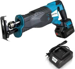 Plantex Cordless Reciprocating Saw with Battery and Charger/Maximum Drill Capacity 15mm /Maximum Voltage 220-240V/Maximum Frequency 50/60HZ/Maximum Input Power 300W Rotary Tool