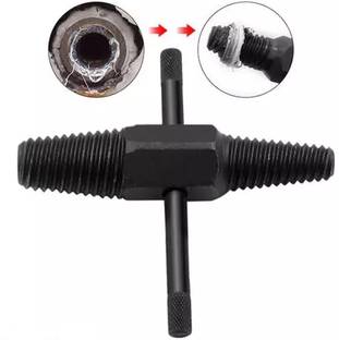 Kiesh PE013 Pipe Broken Screw Extractor, 1/2" + 3/4" Double Head Stud and Screw Bolt Extractor Damaged Screw Remover Rotary Bit Set