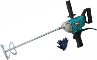 DUMDAAR WITH 6 MONTHS WARRANTY 100% Copper Winding Heavy duty 1250W Electric Paint Mixer Cement Putty Paste Mixer Machine & Gloves Rotary Tool
