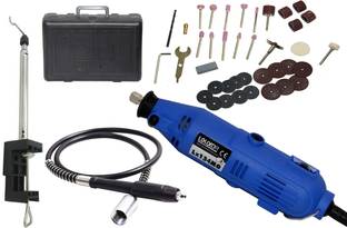 Digital Craft LRUXOR MINI ELECTRIC ROTARY TOOL DIE GRINDER WITH FLEXIBLE SHAFT & ADJUSTABLE STAND ACCESSORY KIT / DIY CRAFTS Rotary Tool