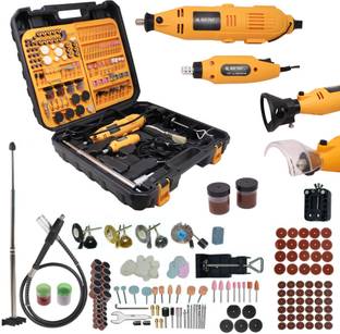 Maf Pro MG3505 350 Pcs Mini Rotary Die Grinder Kit with 2 Die Grinders, Flexible Shaft Rotary Tool