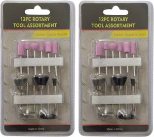 Inditrust 3mm (1/8”) 12pc Rotary tool Assortment (Pack of 2 set) Rotary Tool