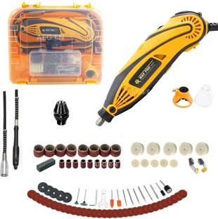 Maf Pro MPMG253 Mini Rotary Die Grinder Kit (100 Pcs) with Flexible Shaft, Variable Speed - 240W, 8000-35000Rpm Rotary Tool