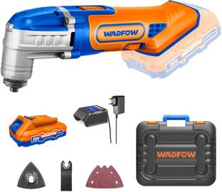 Wadfow 20V Cordless Multi-Tool, 6-Speed, with Battery and Charger, 6 Pcs Accessories, Carrying Case, Rotary Tool