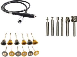 Digital Craft Die Grinder Shaft,12Pc Wire Brush Set,6Pc HSS Rotary Burs Set, Die Grinder Shaft,12Pc Wire Brush Set,6Pc HSS Rotary Burs Set, Rotary Tool