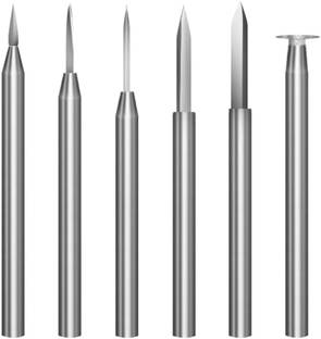 SERPLEX Wood Carving Drill Set for Dremel Rotary Precision Wood Carving Drill Tool Set for Dremel 6Pcs Versatile Rotary Tool