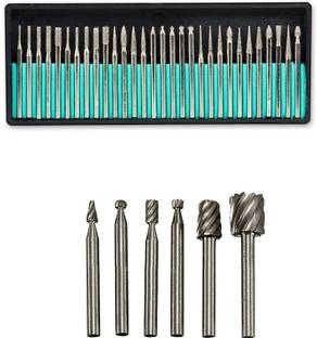 Digital Craft Rotary Tool Kit Mini Bit 3.2mm Mandrel with Grinder Shaft 12Pc Wire brush Rotary Tool