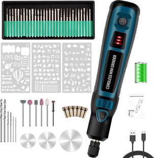 SERPLEX Electric Engraving Pen Kit with 44 Bits Cordless USB Engraving Pen Engraving DIY Engraving Pen for Wood, Stone, Metal, Jewelry, Ceramics Rotary Tool