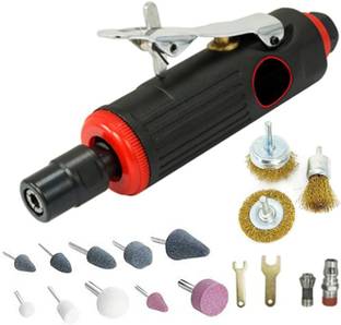 Digital Craft Pneumatic Tools 18Pcs/Set 1/4 Inch Car Air Compressor 90psi Grinder Machine Tirel Rotary Stone Tool Kit High-speed Polishing Rotary Tool