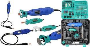 Digital Craft EXCLUSVE ALL IN ONE 400 PCS COMBO ROTARY TOOLKIT , GRINDING & POLISHING DIY TWO ELECTRIC DIE GRINDER CUTTING MACHINE, DREMEL TOOLS. Rotary Tool