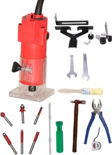 Digital Craft 30000 RPM Woodworking Electric Trimmer Machine,4 Utility Tools,6Pc Router Bits,, Rotary Tool