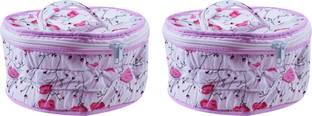 survi chappati box Floral Print Roti Round Disk Cover