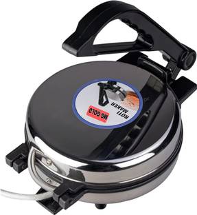 MG GOLD ®Chapati/Roti Stainless steel body 800 Watts Power saver MODEL QQ Roti and Khakra Maker