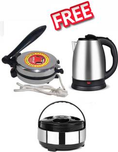 OTC Combo Pack With Electric Non Stick Z-2 Roti and Khakra Maker