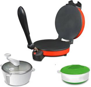 Gi-Shop Combo Pack Roti Maker, Casserole & Dough Maker Roti and Khakra Maker