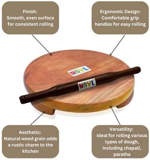 VS Enterprises CHB-WOODEN-SET-01 Roti and Khakra Maker