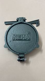 Neha Iron Dough Press Machine SS Plate 16 Cm Heavy Khakhra Puri Papad Chapati Roti and Khakra Maker