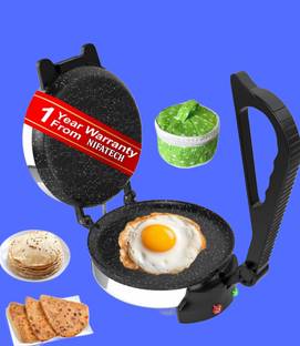 NIFA TECH ® Electric Automatic Roti Maker Machine with 1100 Watts Roti/Chapati/Paratha R12 Roti and Khakra Maker