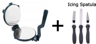 Maxigo Puri Press Kitchen Press Chapati Roti Maker Machine With Icing Spatula Free Roti and Khakra Maker