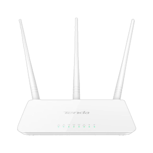TENDA F3 Wireless Router 2.4 GHz 300 Mbps Wifi Speed Single Band External Antenna Ethernet (Cable Broa...