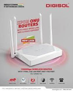 RASI INFOTECH DIGISOL XPON ONU DG-GR6821AC Router 2.4 GHz, 5 GHz 1200 Mbps Wifi Speed Dual Band Extern...