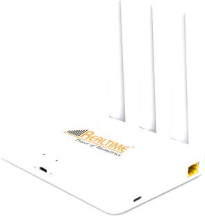 REALTIME Power of Biometrics W8+ 4G/5G SIM Based WiFi Router with 3 Antennas, LAN & USB Port Router 2....