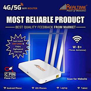 Realtime Wifi with Free Adapter Router 2.4 GHz 100 Mbps Wifi Speed Single Band External Antenna MiFi (...