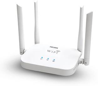 Melbon Wireless 300M Router Router 2.4 GHz 300 Mbps Wifi Speed Single Band External Antenna Ethernet (...