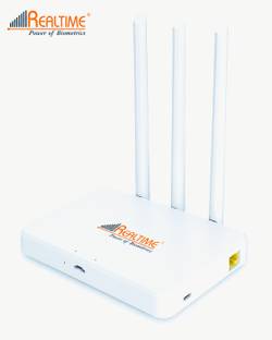 REALTIME Power of Biometrics W8+ 4G SIM Router 4G Router 2.4 GHz 100 Mbps Wifi Speed Single Band Exter...