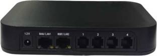 AKOM 4 Port FXS VoIP Gateway Analog Telephone Adapter for IP PBX 4G Router 2.4 GHz 0 Mbps Wifi Speed D...