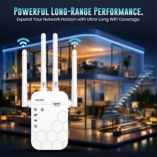 Melbon NetBoost Wi-Fi. Extender. Up to 300Mbps WiFi Range Extender 2.1 GHz 300 Mbps Wifi Speed Dual Ba...