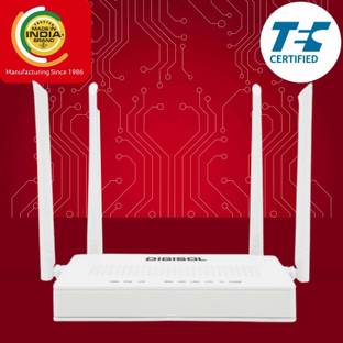 DIGISOL XPON ONU DG-GR6821AC with 1 PON, 2 GE Port & 1 FXS Port Wireless Router 2.4 GHz, 5 GHz 1200 Mbps Wifi Speed Dual Band External Antenna Ethernet (Cable Broadband)