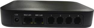 AKOM 4 Port FXS VoIP Gateway, SIP Analog Telephone Adapter with 4FXS Ports for IP PBX 4G Router 2.4 GH...