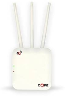 COFE CF-4G 903 4G Router 2.4 GHz 300 Mbps Wifi Speed Single Band Internal & External Antenna Ethernet (Cable Broadband)