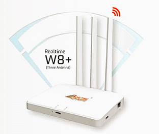 Realtime W8+ 5G Portable Hotspot Router 2.4 GHz 100 Mbps Wifi Speed Single Band Internal & External An...